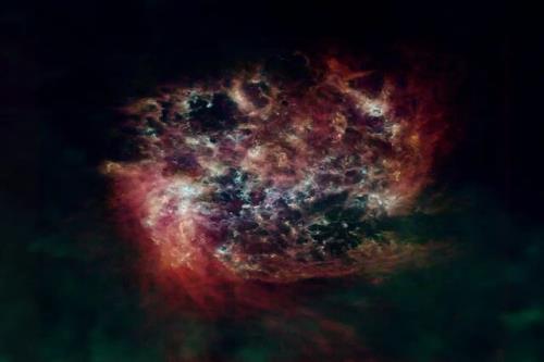 شکوه کهکشان ها در بین انبوهی از گرد و غبار