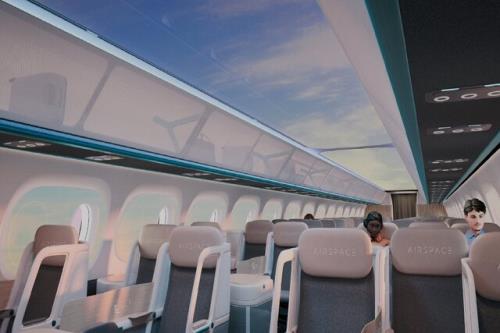هواپیماهای آینده به سقف شیشه ای مجهز می شوند